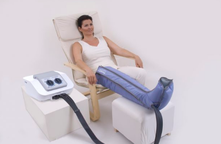 Манжета для ноги на молнии 12 камер для прессотерапии (лимфодренажа)